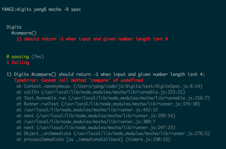 mocha error